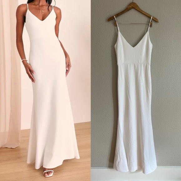 Infinite Glory White Maxi Dress - Picture 1 of 8